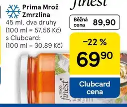 Tesco Prima Mrož Zmrzlina nabídka