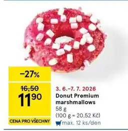 Tesco Donut premium marshmallows nabídka