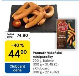 Tesco PONNATH VÍDEŇSKÉ MINIPÁREČKY nabídka