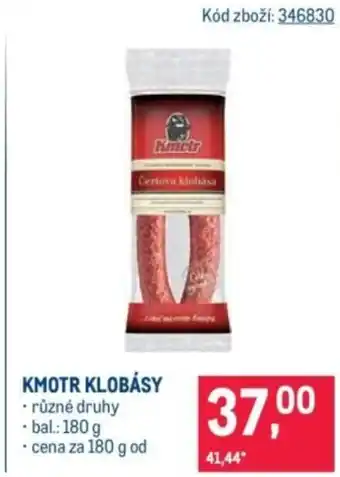 Makro Kmotr klobásy nabídka