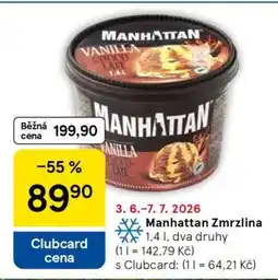 Tesco MANHATTAN Zmrzlina nabídka