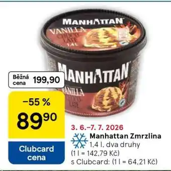 Tesco MANHATTAN Zmrzlina nabídka