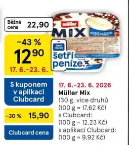 Tesco Müller Mix nabídka