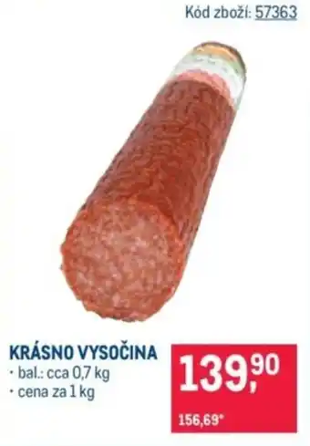 Makro Krásno vysočina nabídka