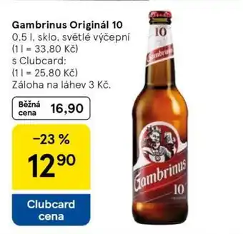 Tesco Gambrinus Originál 10 nabídka