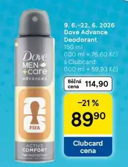 Tesco Dove Advance Deodorant nabídka