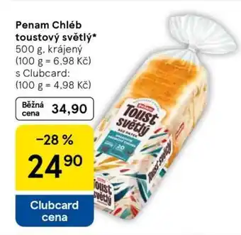 Tesco Penam Chléb toustový světlý nabídka