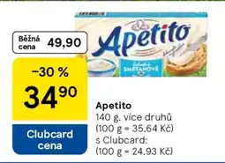 Tesco Apetito nabídka