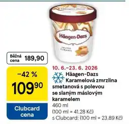 Tesco Häagen-Dazs Karamelová zmrzlina smetanová s polevou se slaným máslovým karamelem nabídka