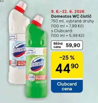 Tesco Domestos WC čistič nabídka