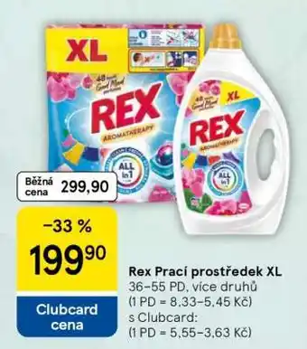 Tesco Rex Prací prostředek XL nabídka