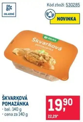 Makro Škvarková pomazánka nabídka