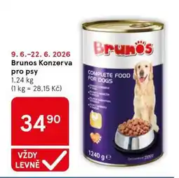 Tesco Brunos Konzerva pro psy nabídka