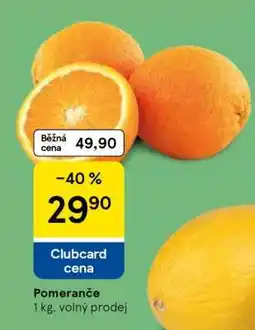 Tesco Pomeranče nabídka