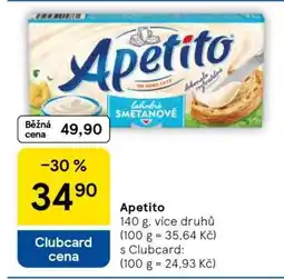 Tesco Apetito nabídka