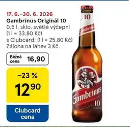 Tesco Gambrinus Originál 10 nabídka