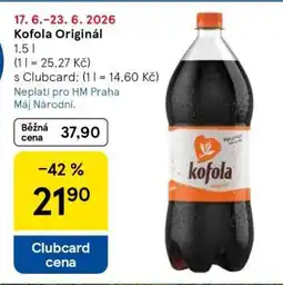 Tesco Kofola Original nabídka