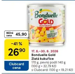 Tesco Bonduelle Gold Zlatá kukuřice nabídka