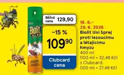 Tesco Biolit Uni sprej proti lezoucímu a létajícímu hmyzu nabídka