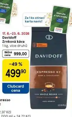 Tesco Davidoff zrnková káva nabídka