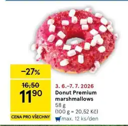 Tesco Donut premium marshmallows nabídka