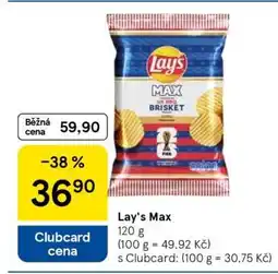 Tesco LAY'S MAX nabídka