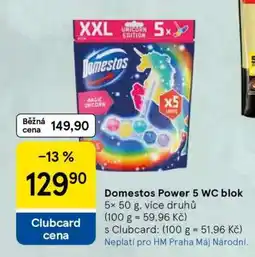 Tesco Domestos Power 5 WC blok nabídka