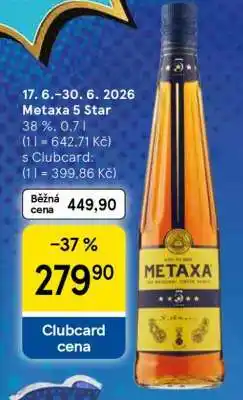 Tesco Metaxa 5 Star nabídka