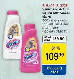 Tesco VANISH OXI ACTION GEL NA ODSTRANĚNÍ SKVRN nabídka