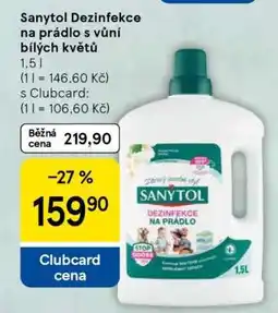 Tesco Sanytol Dezinfekce na prádlo s vůní bílých květů nabídka