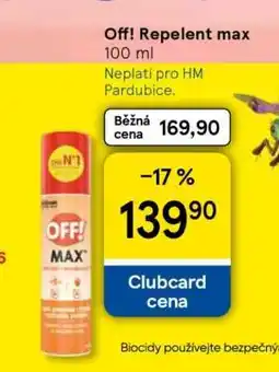 Tesco Off! Repelent max nabídka