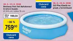 Tesco Bestway Fast Set Nafukovací kruhový bazén nabídka