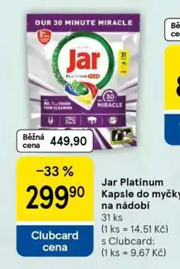 Tesco Jar Platinum Kapsle do myčky na nádobí nabídka
