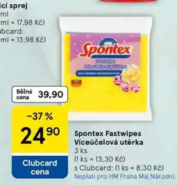 Tesco Spontex Fastwipes Víceúčelová utěrka nabídka