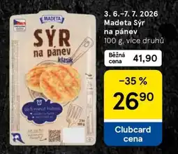 Tesco Madeta Sýr na pánev nabídka
