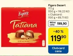 Tesco Figaro dezert nabídka