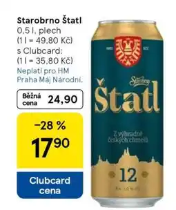 Tesco Starobrno Štatl nabídka