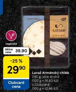 Tesco Lavaš Arménský chléb nabídka