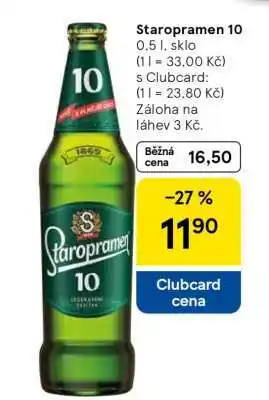 Tesco Staropramen 10 nabídka