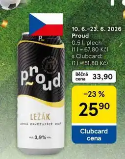 Tesco Proud ležák nabídka