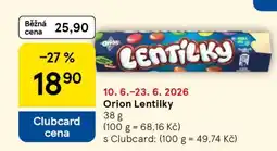 Tesco Orion Lentilky nabídka