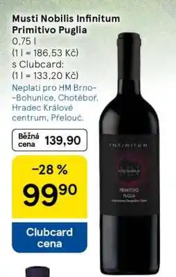 Tesco Musti Nobilis Infinitum Primitivo Puglia nabídka