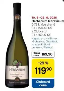 Tesco Herbarium Moravicum nabídka