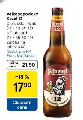 Tesco VELKOPOPOVICKÝ KOZEL 12 nabídka
