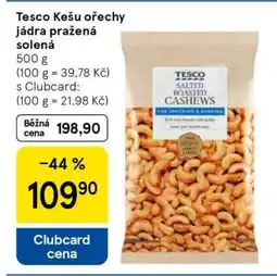 Tesco Tesco Kešu ořechy jádra pražená solená nabídka
