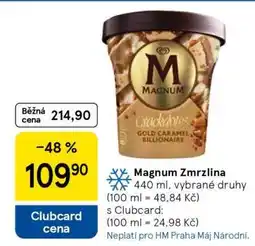 Tesco Magnum zmrzlina nabídka