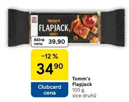 Tesco Tomm's Flapjack nabídka