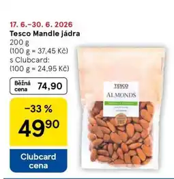 Tesco Tesco Mandle jádra nabídka