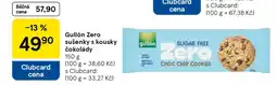 Tesco Gullón Zero sušenky s kousky čokolády nabídka
