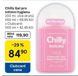Tesco Chilly Gel pro intimní hygienu nabídka